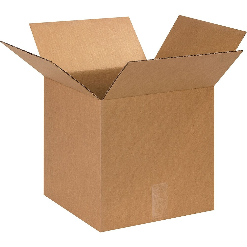Boîtes en carton ondulé Staples – 33 cm (L) x 33 cm (l) x 33 cm (H) – Paquet de 25