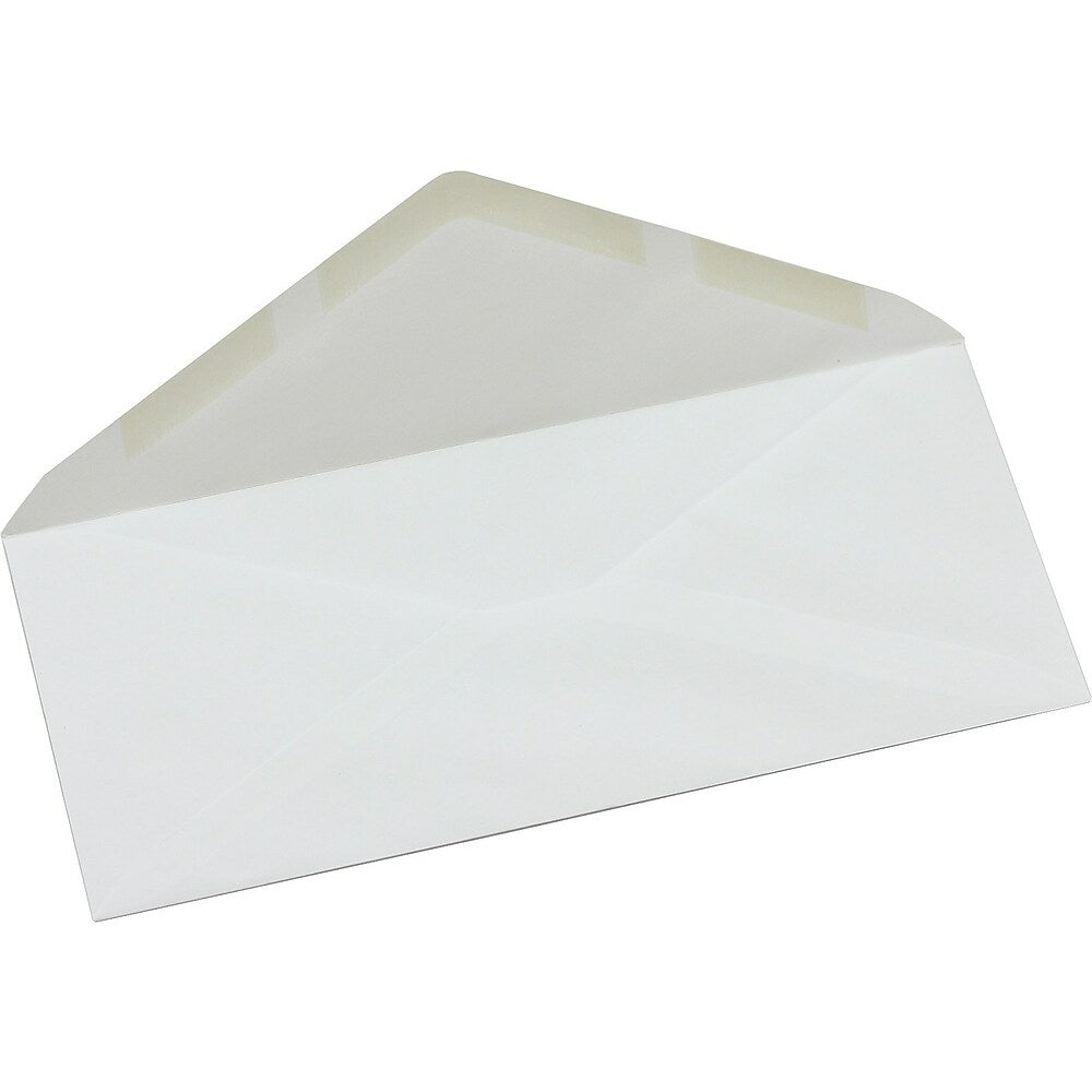 Enveloppes blanches Simply n° 10, 4-1/8" x 9-1/2", gommées, paquet de 50