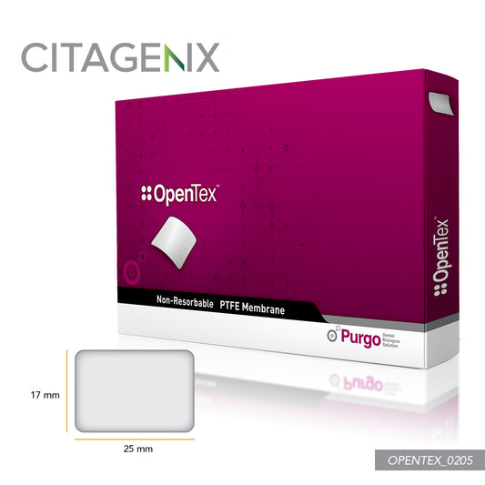 OpenTex 17x25mm PTFE Non-resorbable membrane, 5 membranes/Box OPENTEX_0205