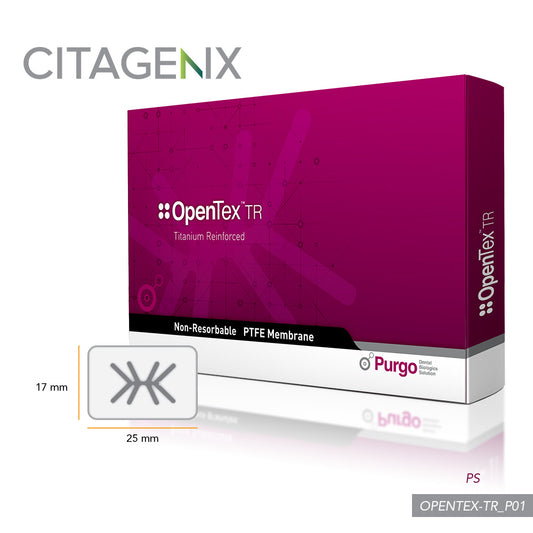 OpenTex-TR 17 x 25mm Reinforced titanium membrane (PS), 1 membrane/Box OPENTEX-TR_P01
