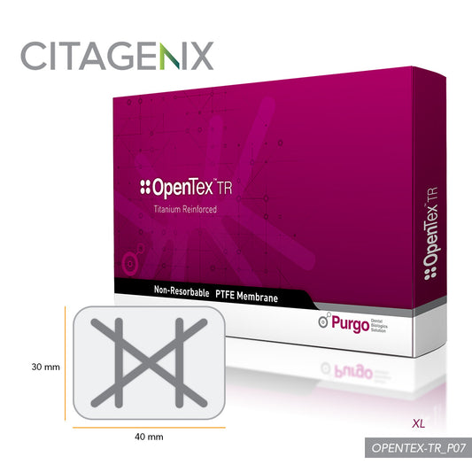 OpenTex-TR 30 x 40mm Reinforced titanium membrane (XL), 1 membrane/Box OPENTEX-TR_P07