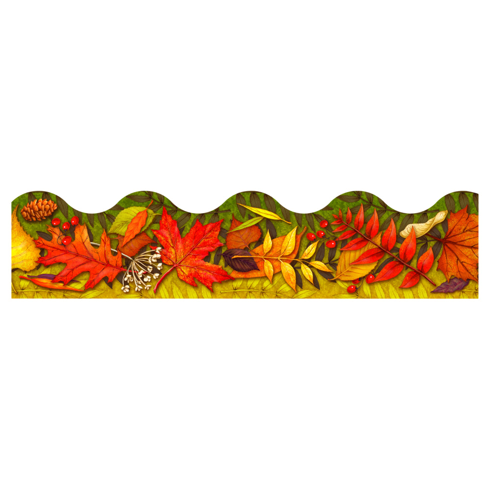 TREND Enterprises Terrific Trimmers - 2.25" x 39" - Leaves of Autumn - 12 Pack