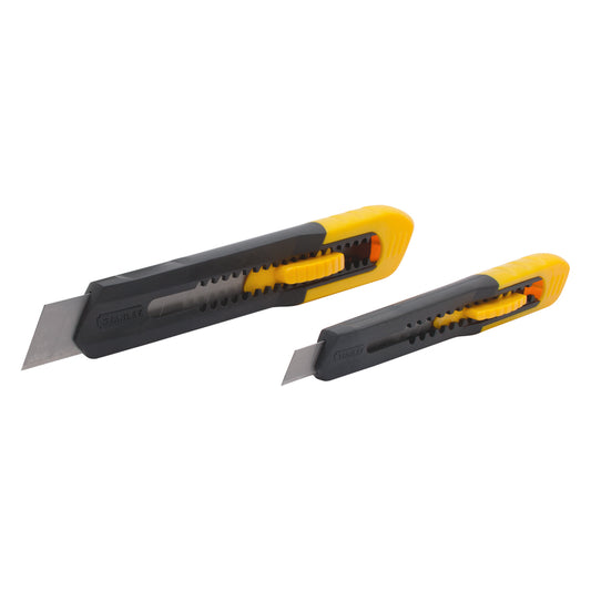 Stanley Quick Point Snap-Off Blade Knives (9mm and 18mm) - 2 Pack