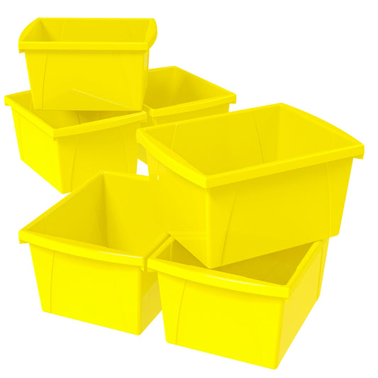 Poubelle économique Storex jaune - 4 gallons