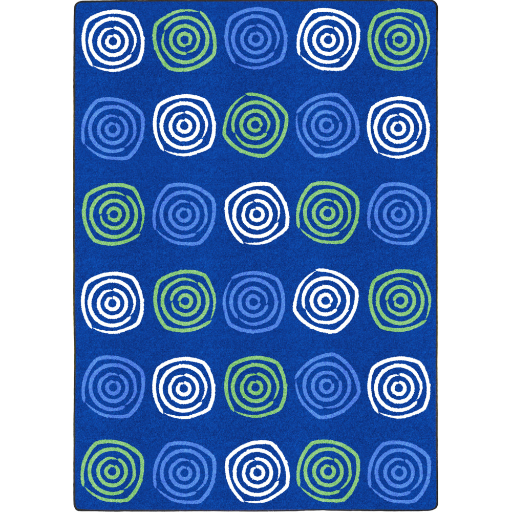 Joy Carpets Simply Swirls Area Rug - 7'8" x 10'9" - Seaglass