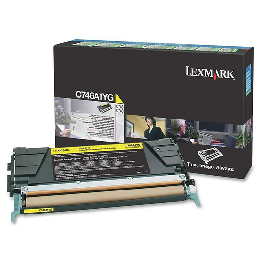 Lexmark C746A1YG C746 - C748 Yellow Return Program Toner Cartridge