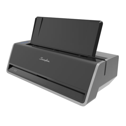 Swingline Commercial Electric 3-Hole Punch - 28 Sheet Capacity - 9/32" Hole Size - Black