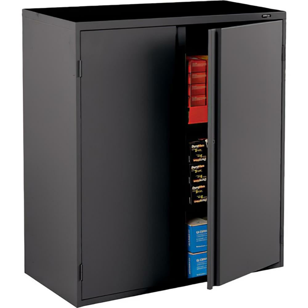 Metal Storage Cabinet 42"H - Black Office To Go
