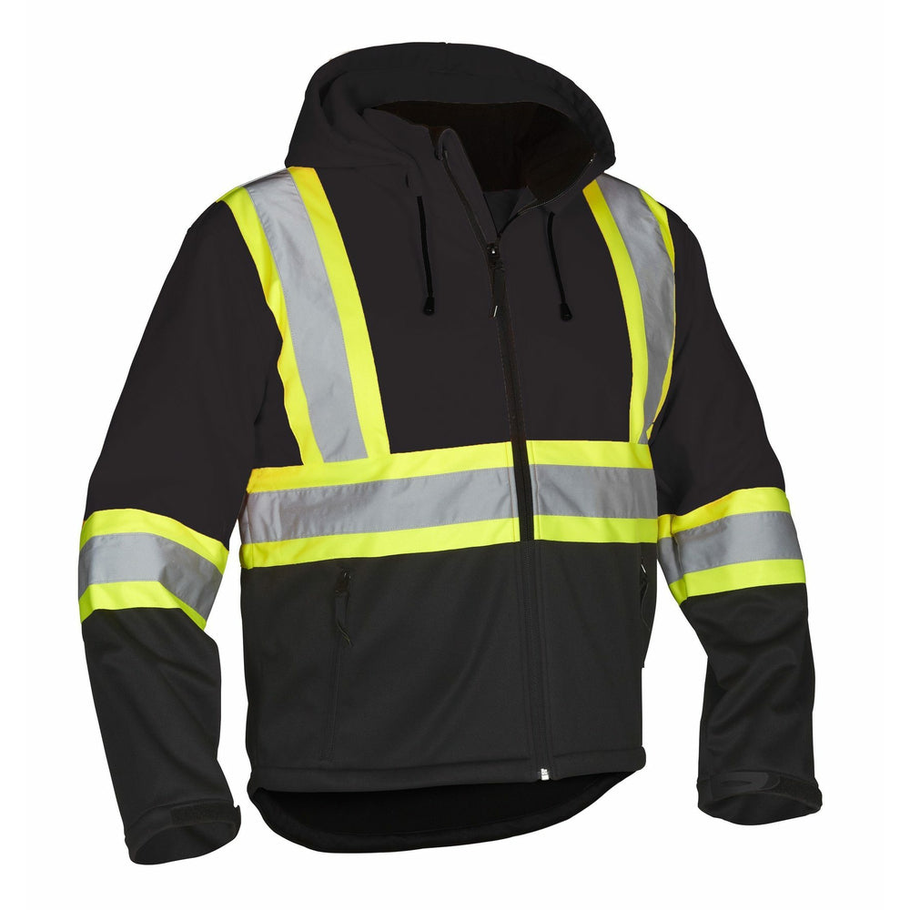 Forcefield Re-Engineered Hi Vis Safety Softshell Coat - XLarge