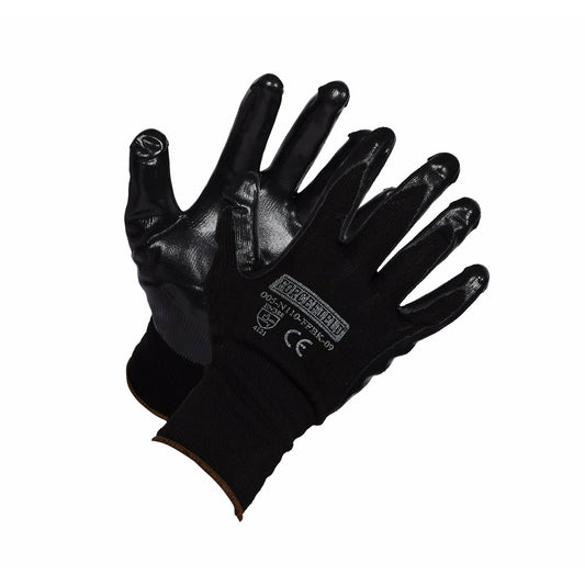 Forcefield Nitrile Foam Coated Gloves - Size 11 - Black