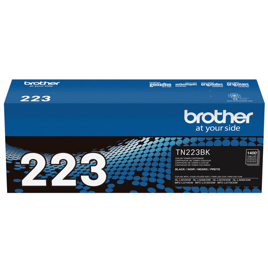 Brother TN223 Black Toner Cartridge, Standard Yield
