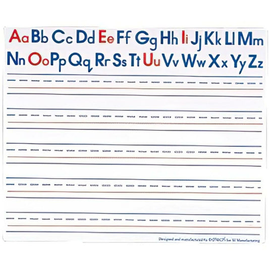 SI Manufacturing Alphabet Write 'n Wipe Boards - 12" x 9" - 30 Set