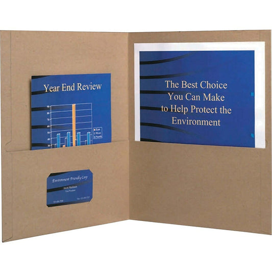 Oxford Earth in Mind - Portfolio recyclé, naturel, lot de 10