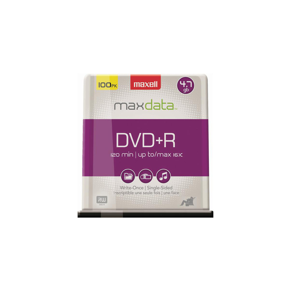 Maxell Recordable DVD+R Media - 4.7 GB - 100 Pack – D2D HealthCo.