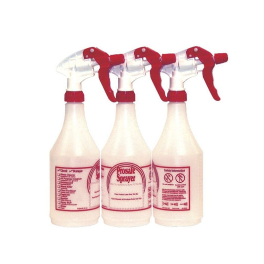 Globe 24oz Solution Bottle Sprayer - Red - 3 Pack (3570)