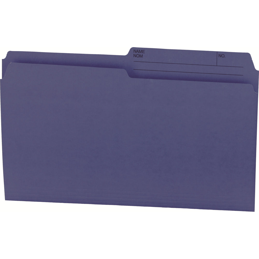 Hilroy Reversible File Folders - Legal Size - Navy - 100 Pack