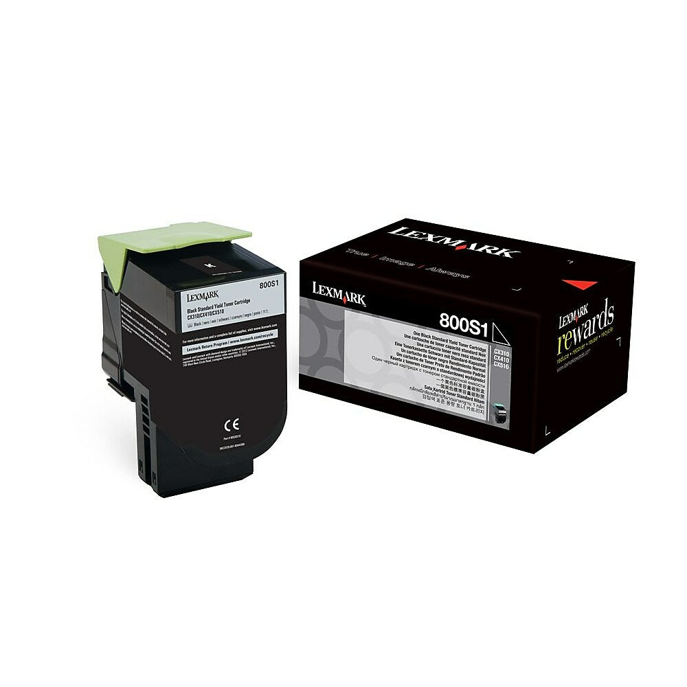 Cartouche de toner noir Lexmark 80C0S10 - Rendement standard (80C0S10)