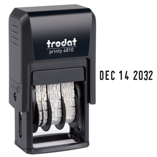 Trodat 4810 Printy Self-Inking Line Dater - English