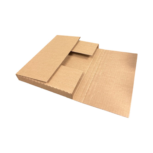 Abbey Easy-Fold Mailers - 8-1/2" x 11" x 2" - Kraft - 100 Pack