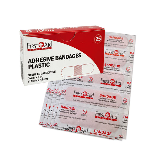 First Aid Central First Aid Central Plastic Bandages - 25 Pack