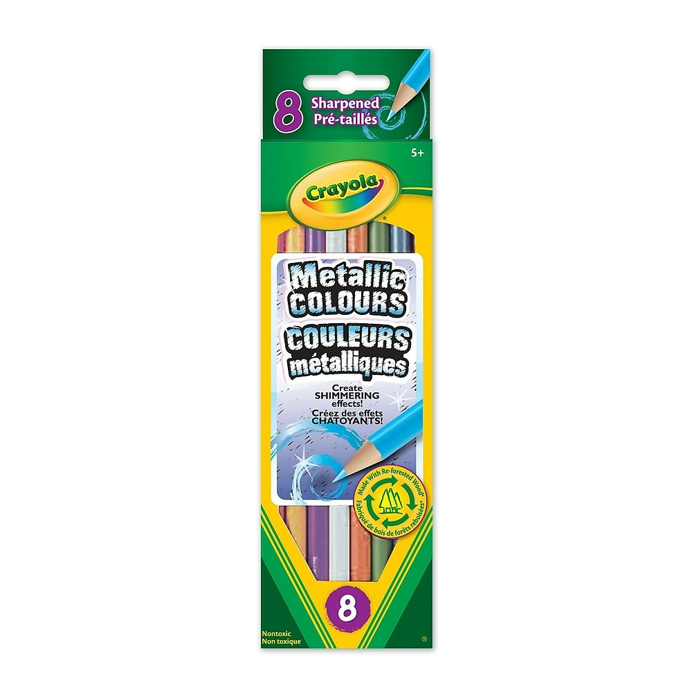 Crayola Metallic Coloured Pencils - 8 Pack
