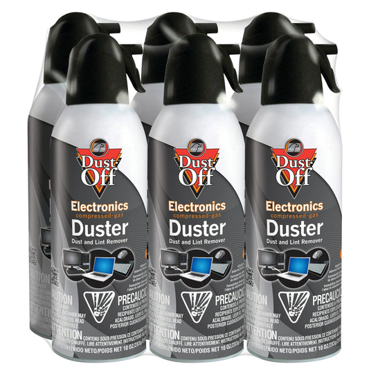 Falcon Dust-OffElectronic Duster , 10 oz., 6/Pack