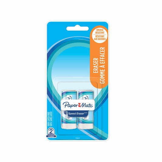 Paper Mate SPEEDerase Eraser - Vinyl Eraser - 2 Pack