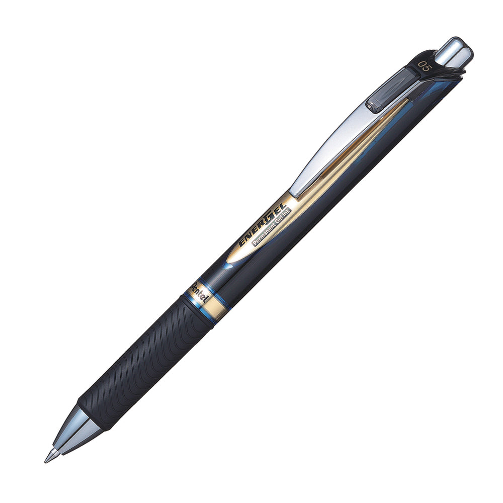 Stylo à bille rétractable permanent Pentel EnerGel - 0,5 mm - Bleu