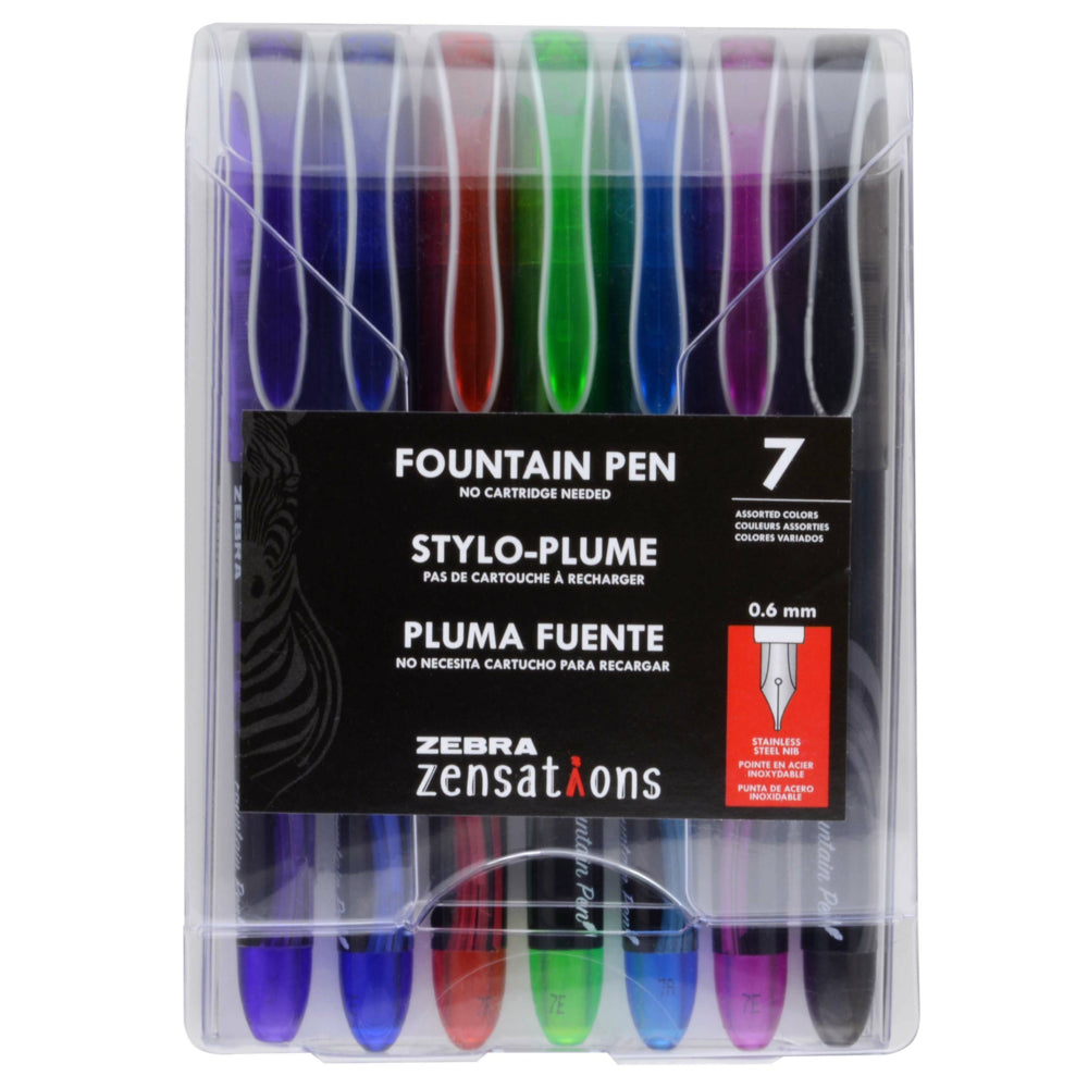 Zensations Fountain Pen - Assorted - 7 Pack