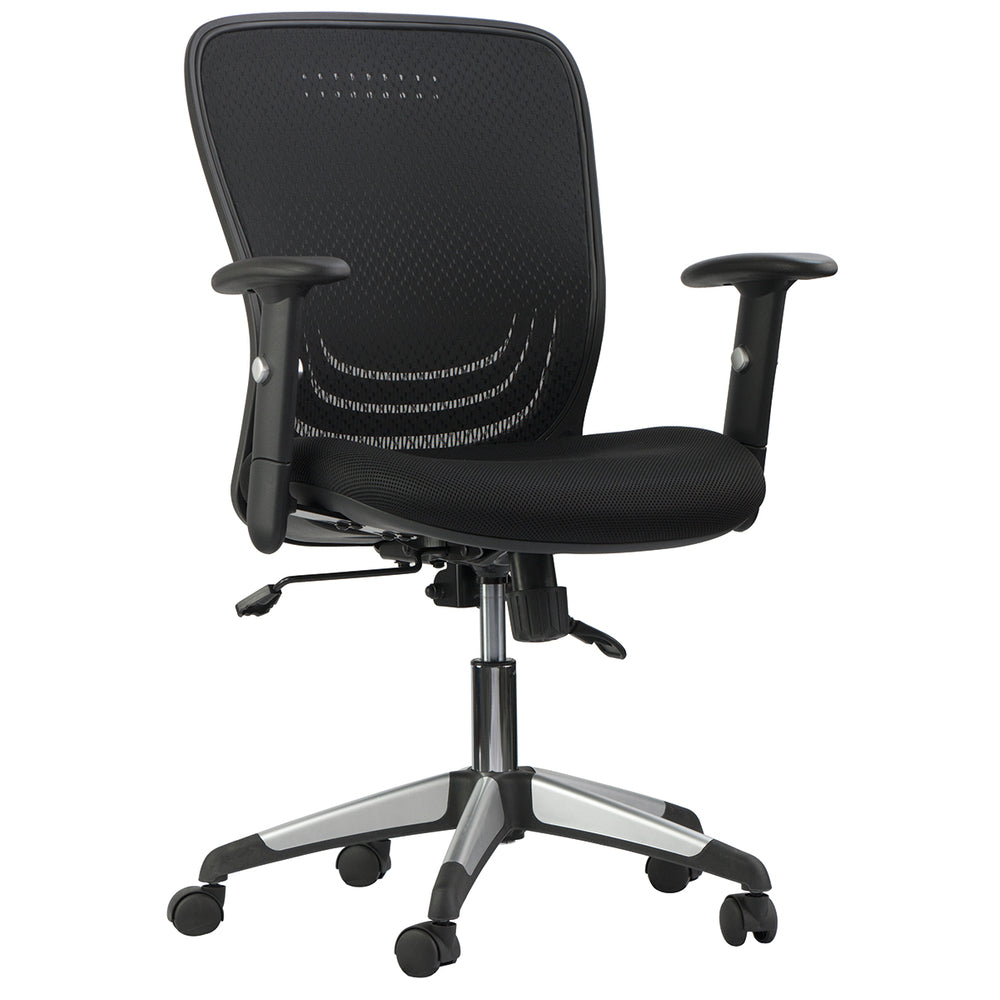 Horizon Activ Series Mid Back Synchro-Tilter with Mesh Back - Black