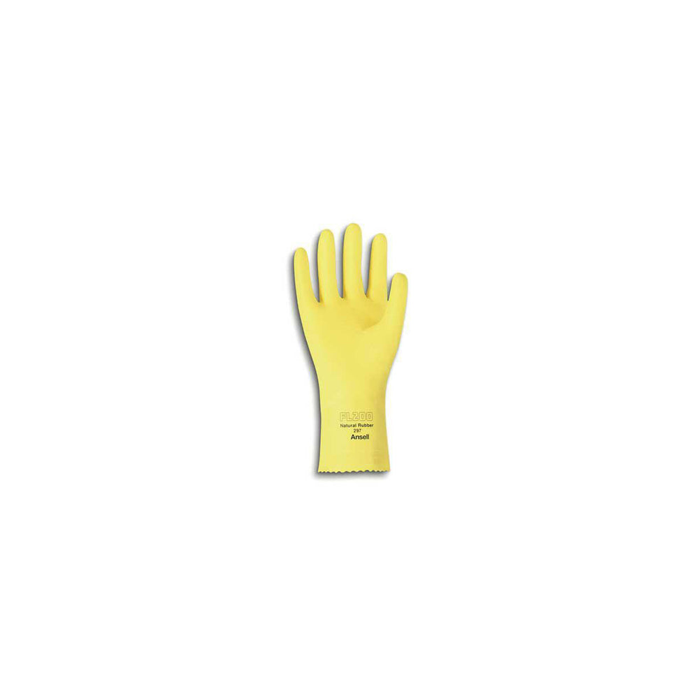 ANSELL Chemical Resistant Gloves 87-298 Silicone Free Size 10 20 mil Yellow