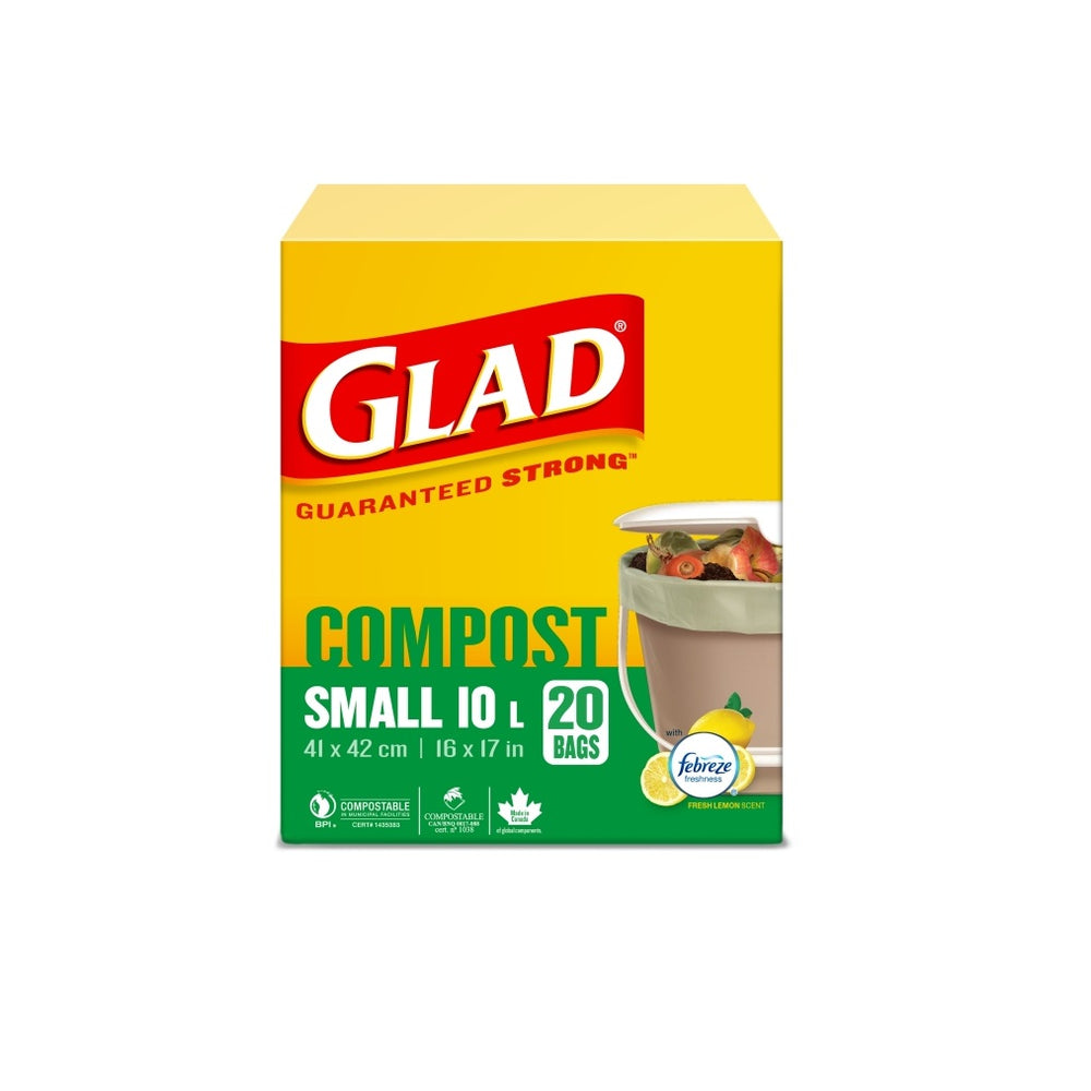 Glad Biodegradable Compost Bags - Small - 20 Pack