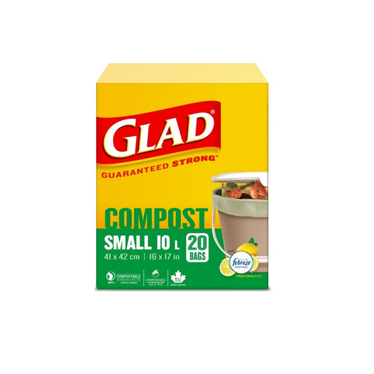 Sacs de compost biodégradables Glad - Petits - Paquet de 20