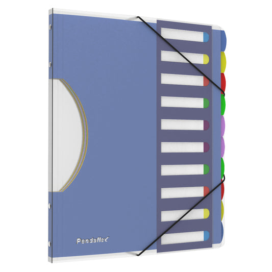 Pendaflex Elastic Tie Closure Pile Smart Project Sorter with 10 Dividers - Letter Size