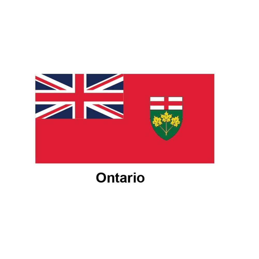 Drapeau de l'Ontario Flying Colours - 36 po l x 72 po L
