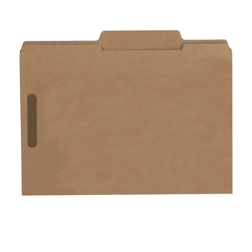 Smead Fastener File Folders - Reinforced 2/5-Cut Tab - Letter - Kraft - 50 Pack