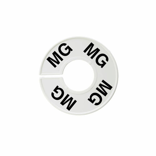 Eddie's Round Size Divider - French MG - White Sizer with Black Print - 100 Pack