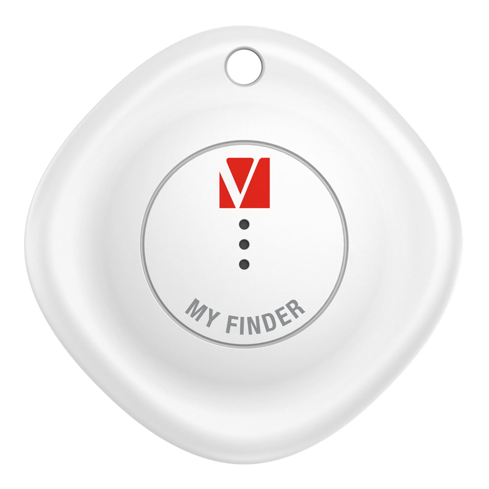 Tracker Bluetooth Verbatim My Finder - 4,4 cm (L) x 1,1 cm (l) x 4,4 cm (H) - Noir, blanc - Lot de 2