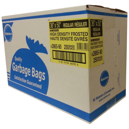 Ralston Frosted Garbage Bag - 36" x50"  - 250 Pack