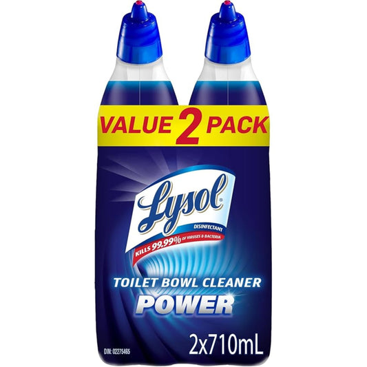 Lysol Twin Pack Toilet Bowl Cleaner - Power - 710 mL - 2 Pack