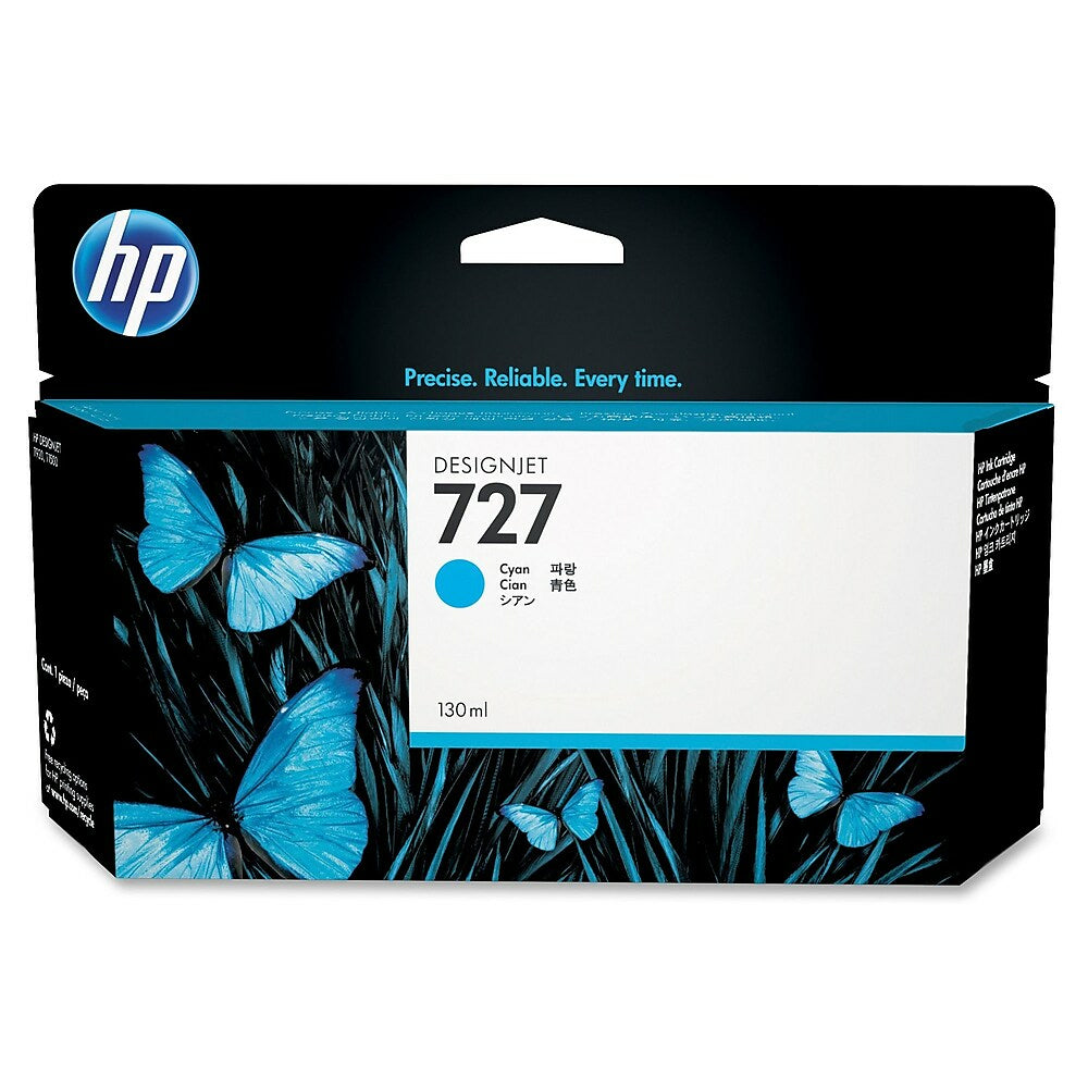 HP 727 Ink Cartridge - Inkjet - Standard Yield - Cyan - (B3P19A)