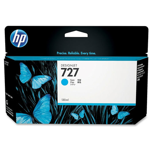 Cartouche d'encre HP 727 - Jet d'encre - Rendement standard - Cyan - (B3P19A)