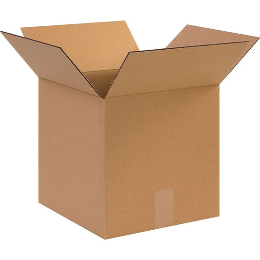 Boîte d'expédition en carton ondulé Staples - 30,5 cm (L) x 30,5 cm (l) x 30,5 cm (H) - Kraft - Paquet de 25