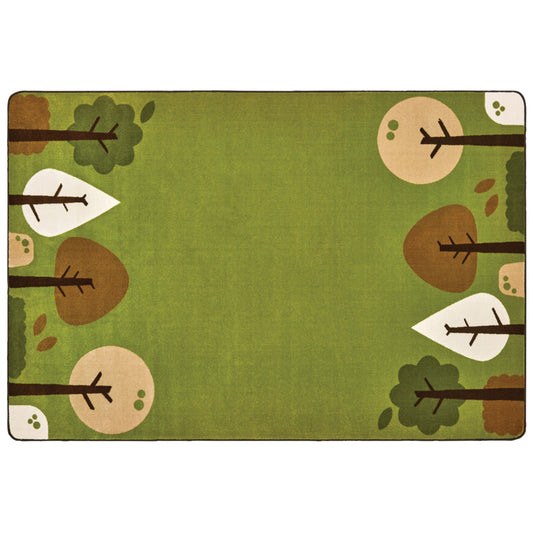 Carpets for Kids KIDSoft Tranquil Trees Rectangle - 4' x 6' - Green