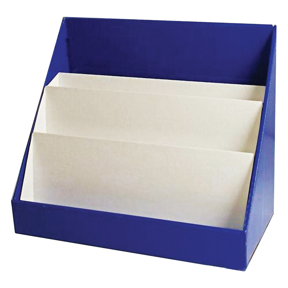 Étagère à livres Classroom Keepers à 3 niveaux – 43,2 cm (H) x 50,8 cm (L) x 25,4 cm (P) – Bleue