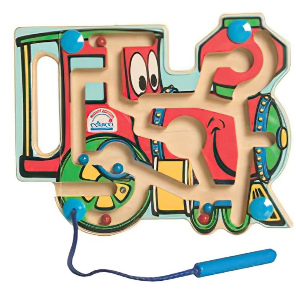 Hape Choo Choo Tracks Magnetic Maze, 7.68"x6.14"x0.83"