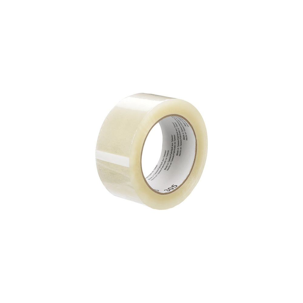 Ruban adhésif pour scellage de boîtes 3M - 100 m (L) x 48 mm (l) x 0,04 mm (H) - Transparent - Paquet de 36