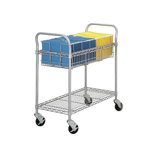 Chariot à courrier en acier Safco de 36 po