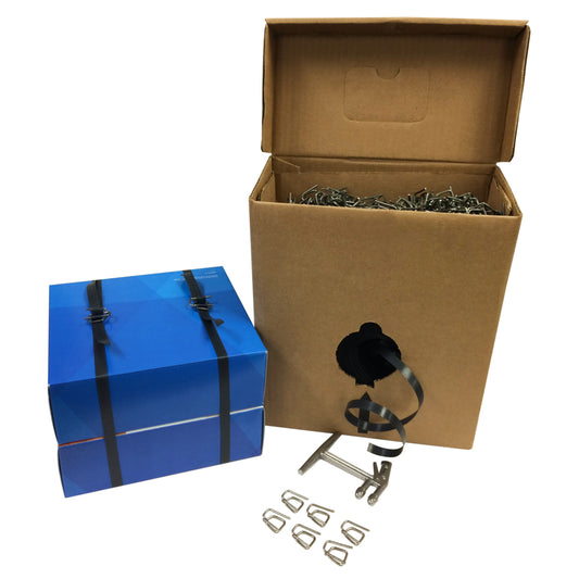 Kit de cerclage en polyéthylène SPC avec supports métalliques - 1/2" x 3300'