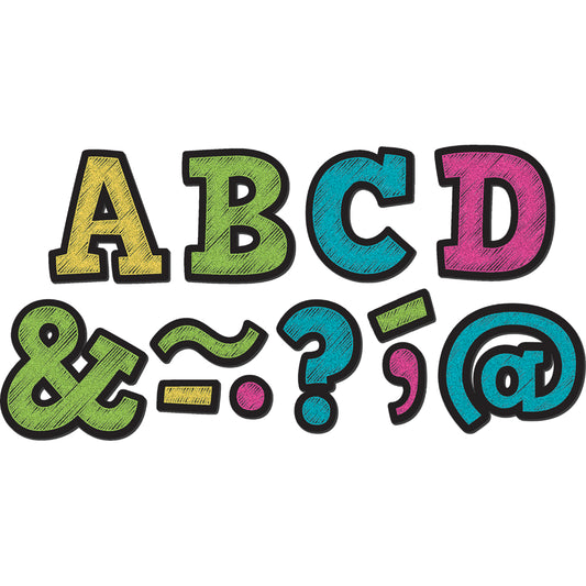Ressources créées par l'enseignant : lettres magnétiques Chalkboard Brights Bold Block de 5 cm